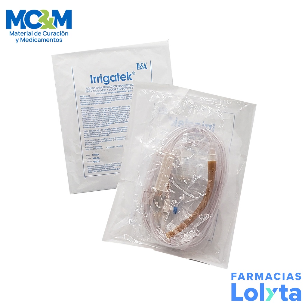 IRRIGATEK 2 VIAS P/BOLSA LAB PISA