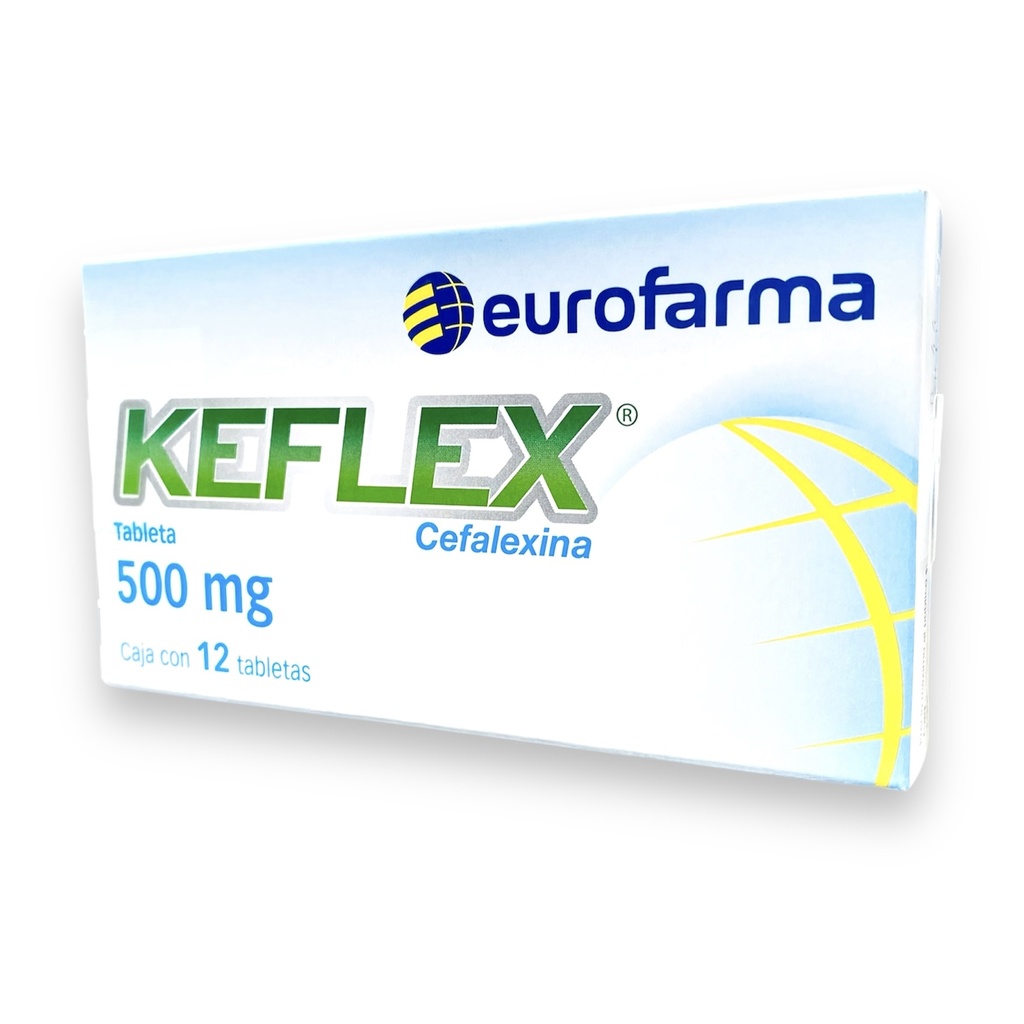 KEFLEX 500 MG C/12 TAB CEFALEXINA LAB EUROFARMA