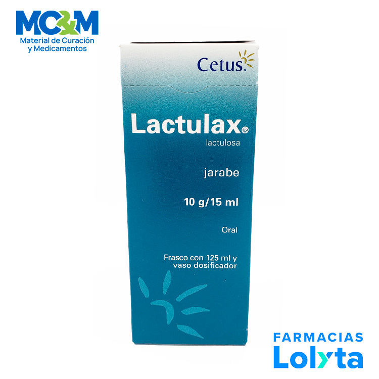 LACTULAX JARABE 10G/15ML C/125 ML LACTULOSA LAB CETUS