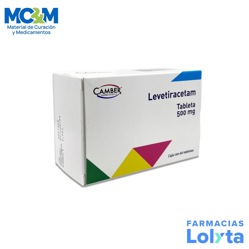 LEVETIRACETAM 500 MG C/60 TAB LAB CAMBER PHARMA