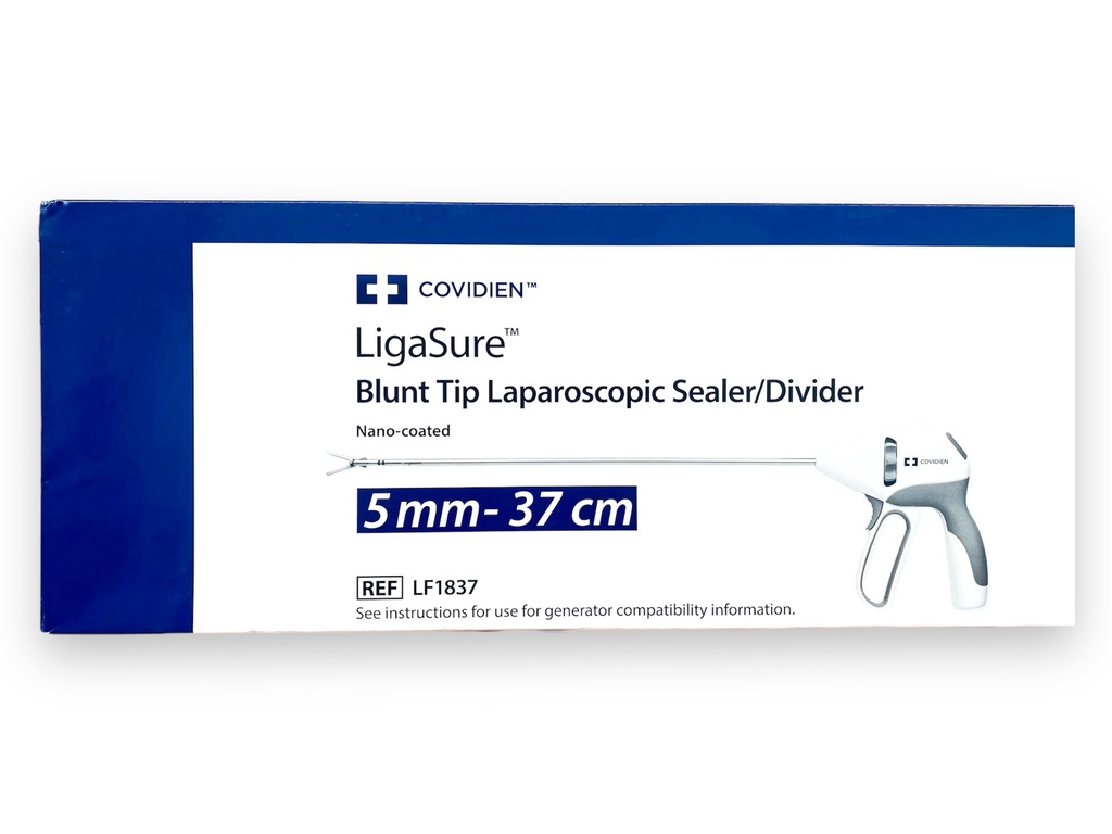 PINZA LAPAROSCOPICA LIGASURE 5 MM 37 CM BLUNT TIP CON NANO-RECUBRIMIENTO REF LF1837 COVIDIEN (PUNTA ROMA)