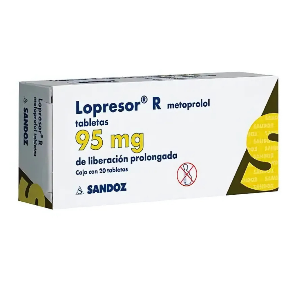 LOPRESOR R 95 MG C/20 TAB LP METOPROLOL LAB SANDOZ