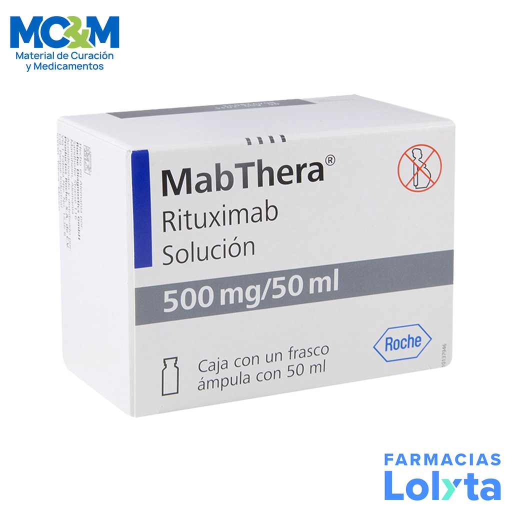 MABTHERA SOL INY 500 MG/50 ML RITUXIMAB LAB ROCHE (RF)