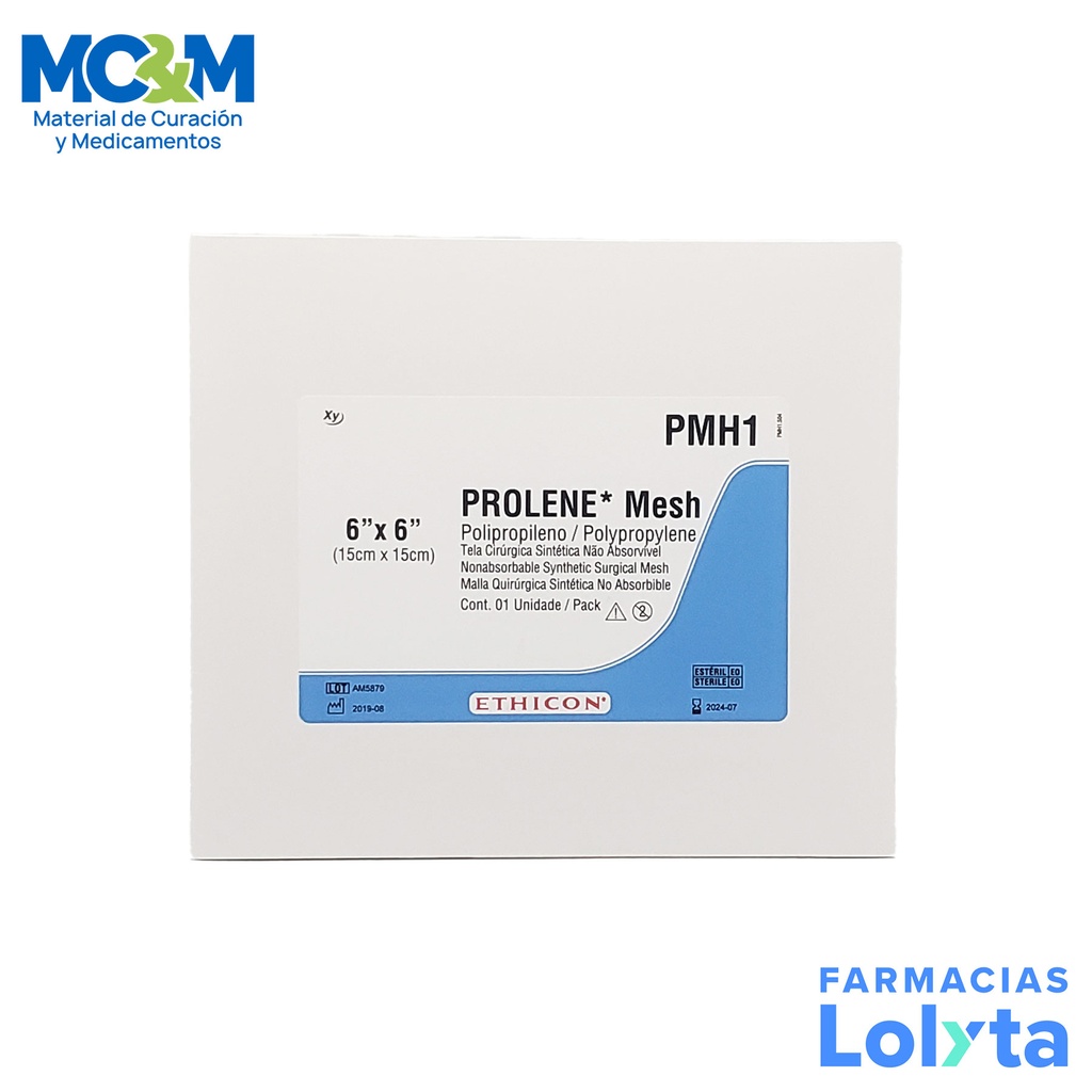 MALLA PROLENE MESH 15CMX15CM ETHICON JOHNSON