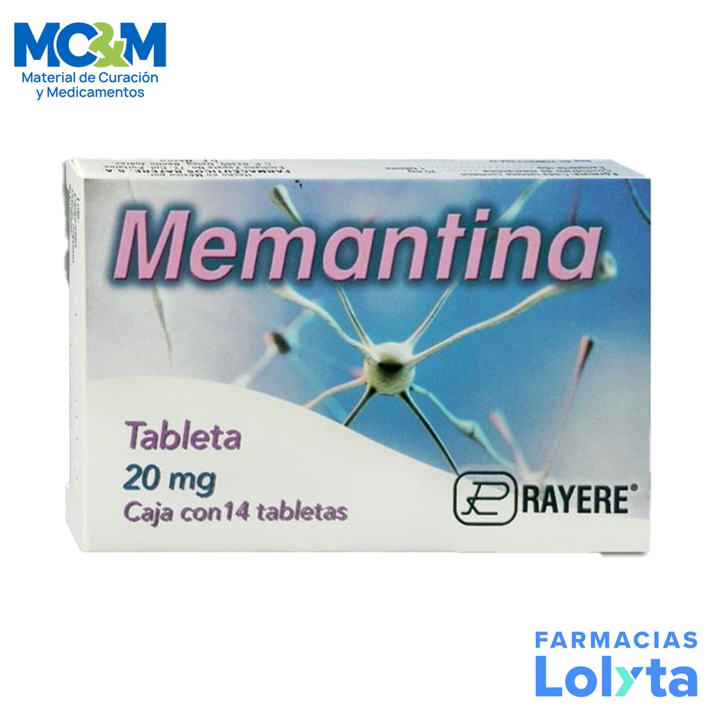 MEMANTINA 20 MG C/14 TAB LAB RAYERE