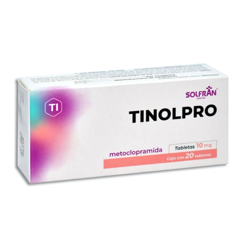 METOCLOPRAMIDA 10 MG C/20 TAB TINOLPRO LAB SOLFRAN