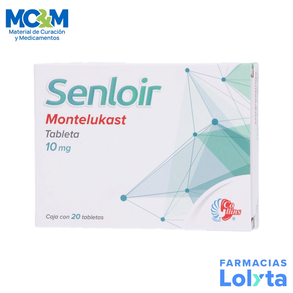 MONTELUKAST 10MG C/20 TAB SENLOIR LAB COLLINS