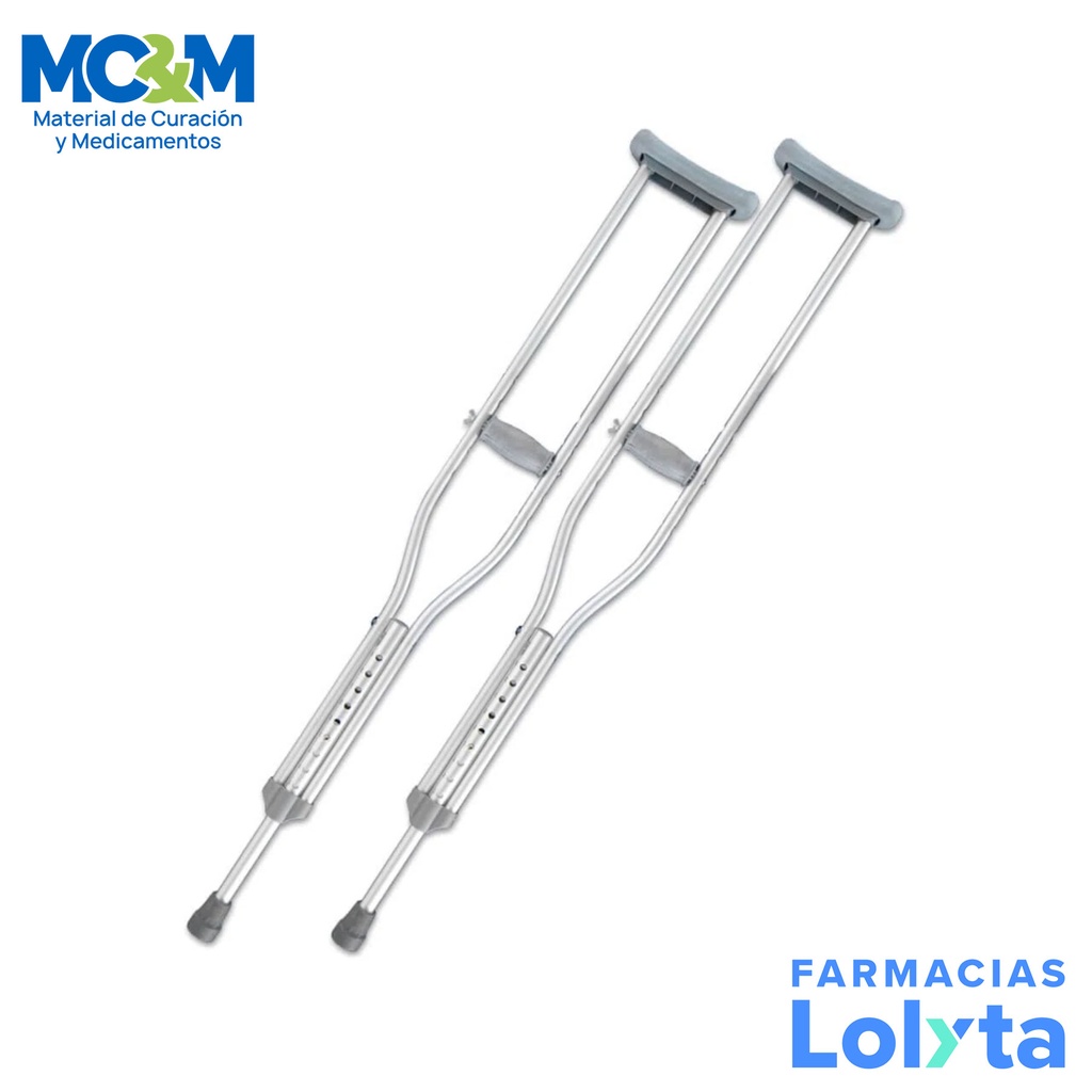 MULETA DE ALUMINIO GRANDE C/2 PZAS