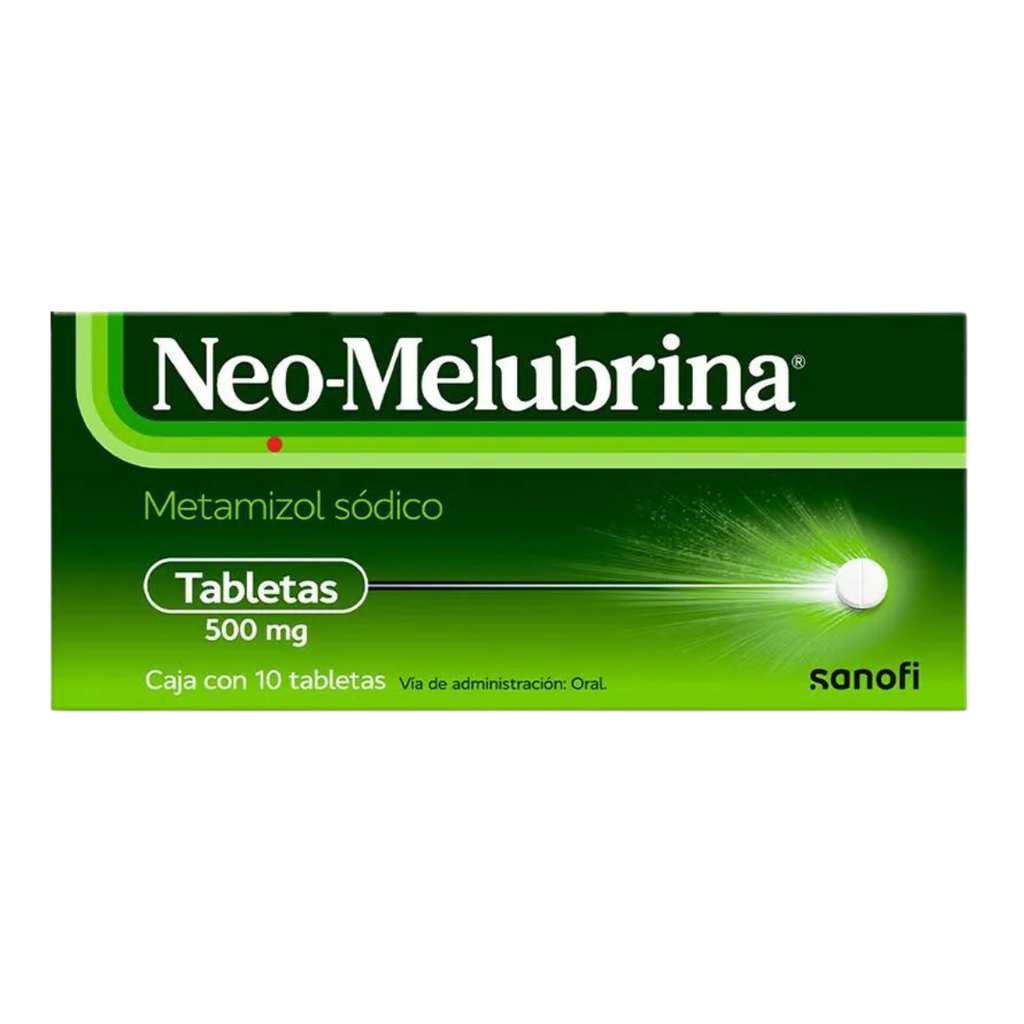 NEOMELUBRINA 500 MG C/10 TAB METAMIZOL
