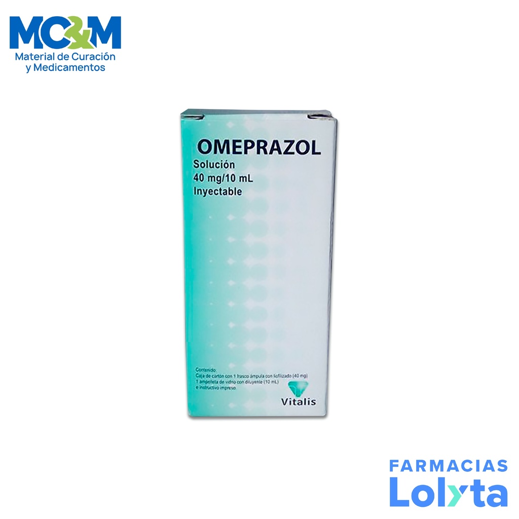 OMEPRAZOL SOL INY 40 MG/10 ML LAB VITALIS