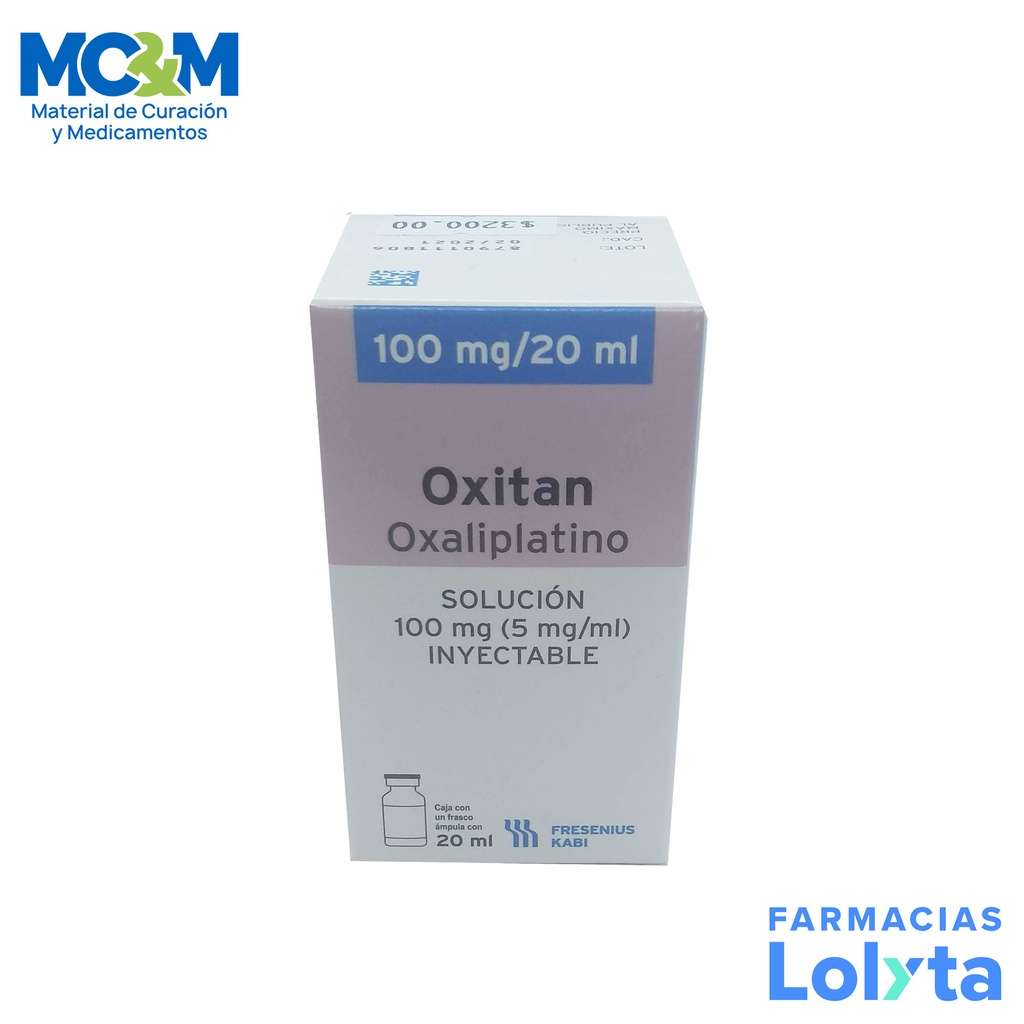 OXALIPLATINO SOL INY 100 MG/20 ML OXITAN LAB FRESENIUS