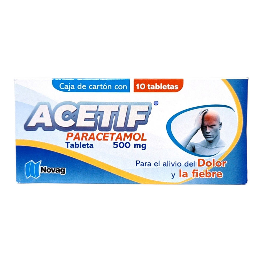[2650] PARACETAMOL 500 MG C/10 TAB ACETIF LAB NOVAG