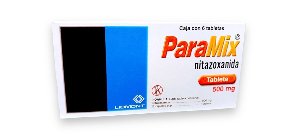 PARAMIX 500 MG C/6 TAB NITAZOXANIDA LAB LIOMONT