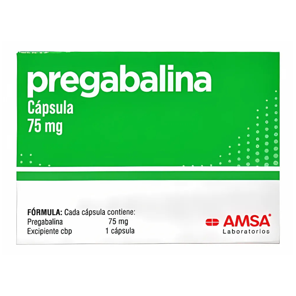 [1090] PREGABALINA 75MG C/14 CAPSULAS LAB AMSA