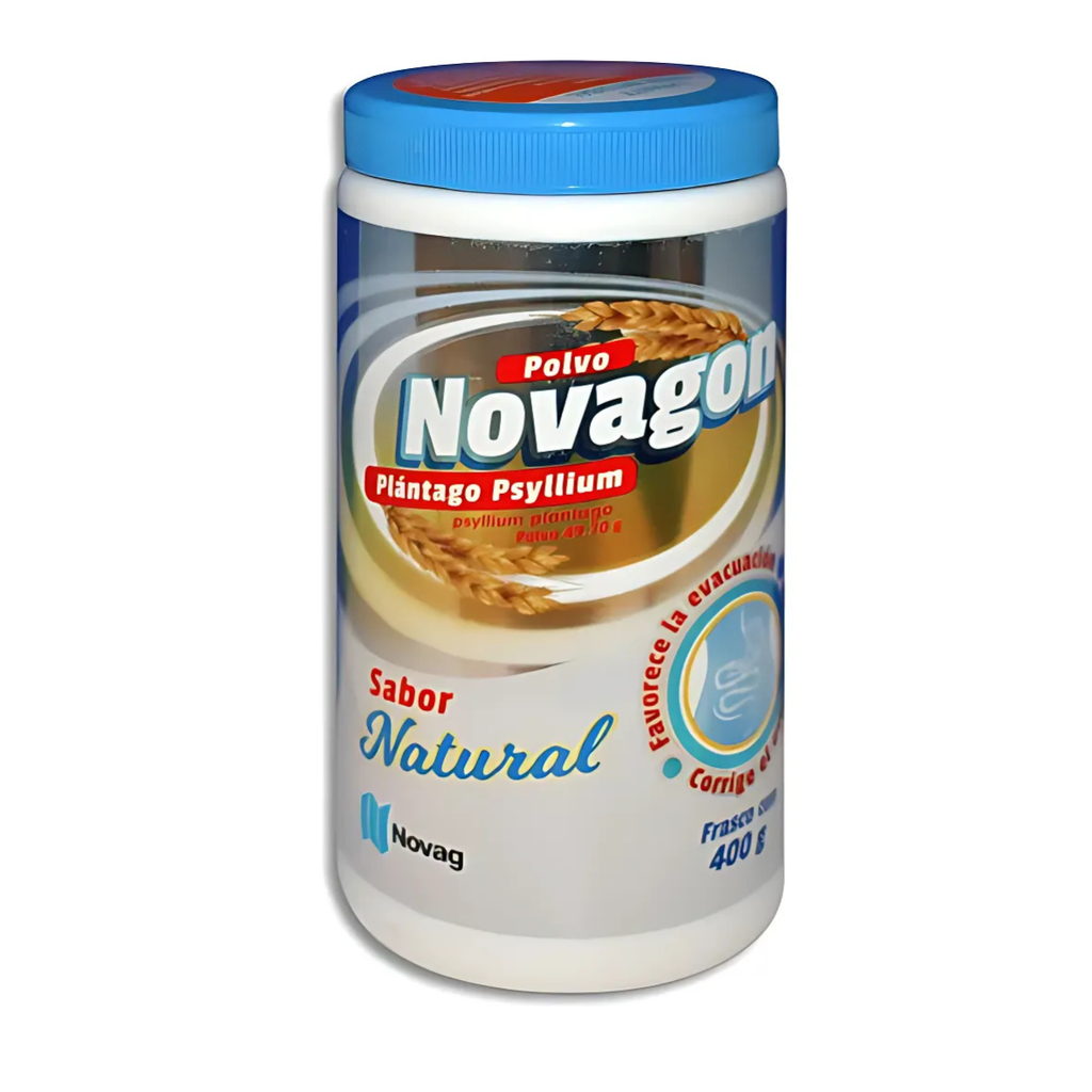 PLANTAGO PSYLLIUM POLVO C/400 G NOVAGON SABOR NATURAL LAB NOVAG