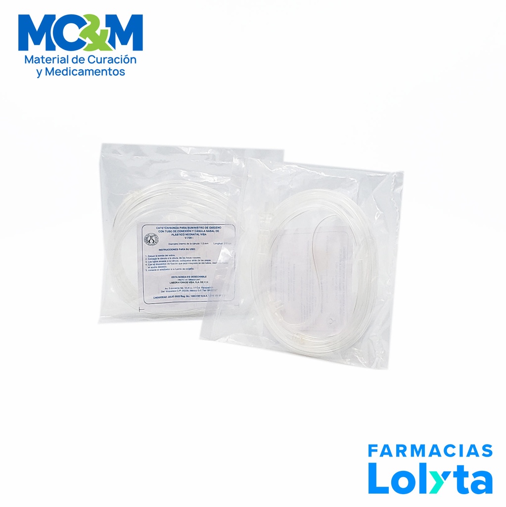 PUNTA NASAL OXIGENO NEONATAL V-728 i VISA