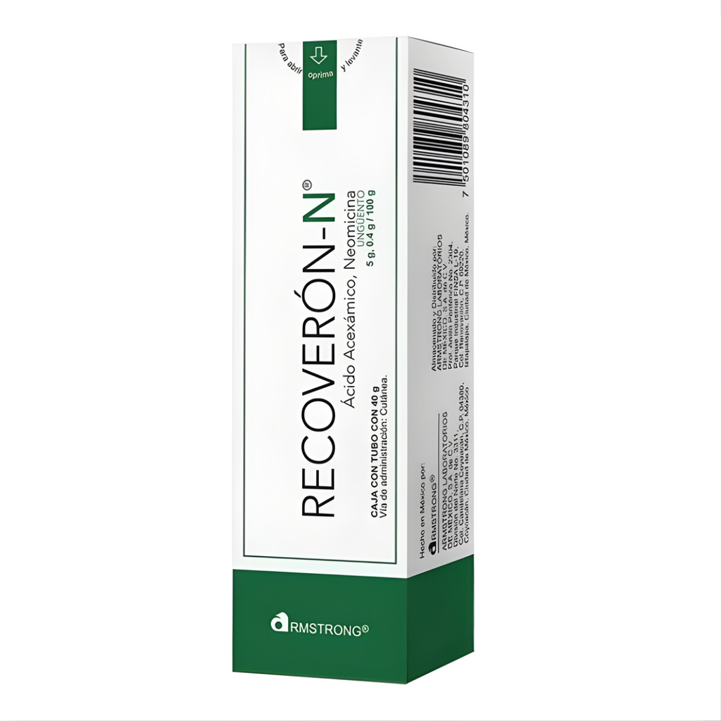 [681] RECOVERON N UNGÜENTO 5/0.4 G/100 TUBO C/40 G ACIDO ACEXAMICO NEOMICINA LAB ARMSTRONG
