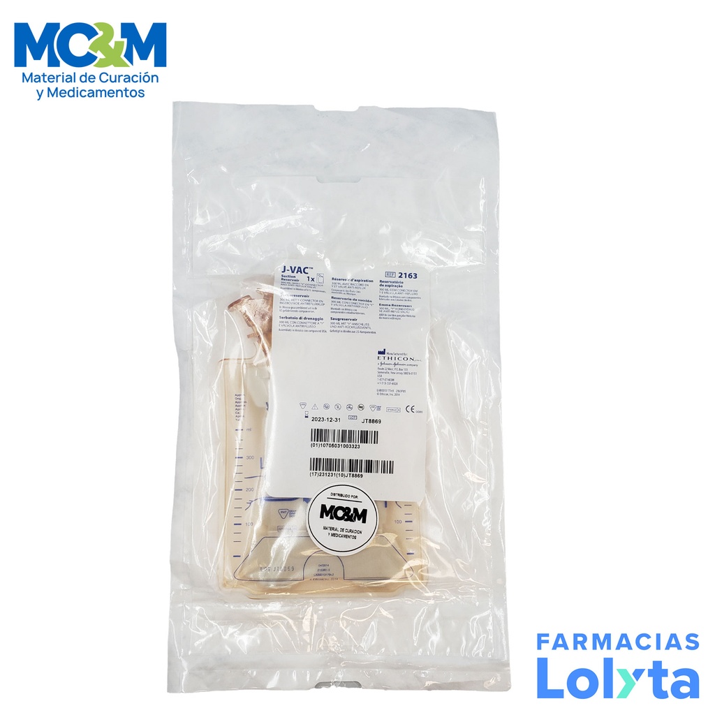 RESERVORIO J-VAC 300ML REF 2163 JOHNSON