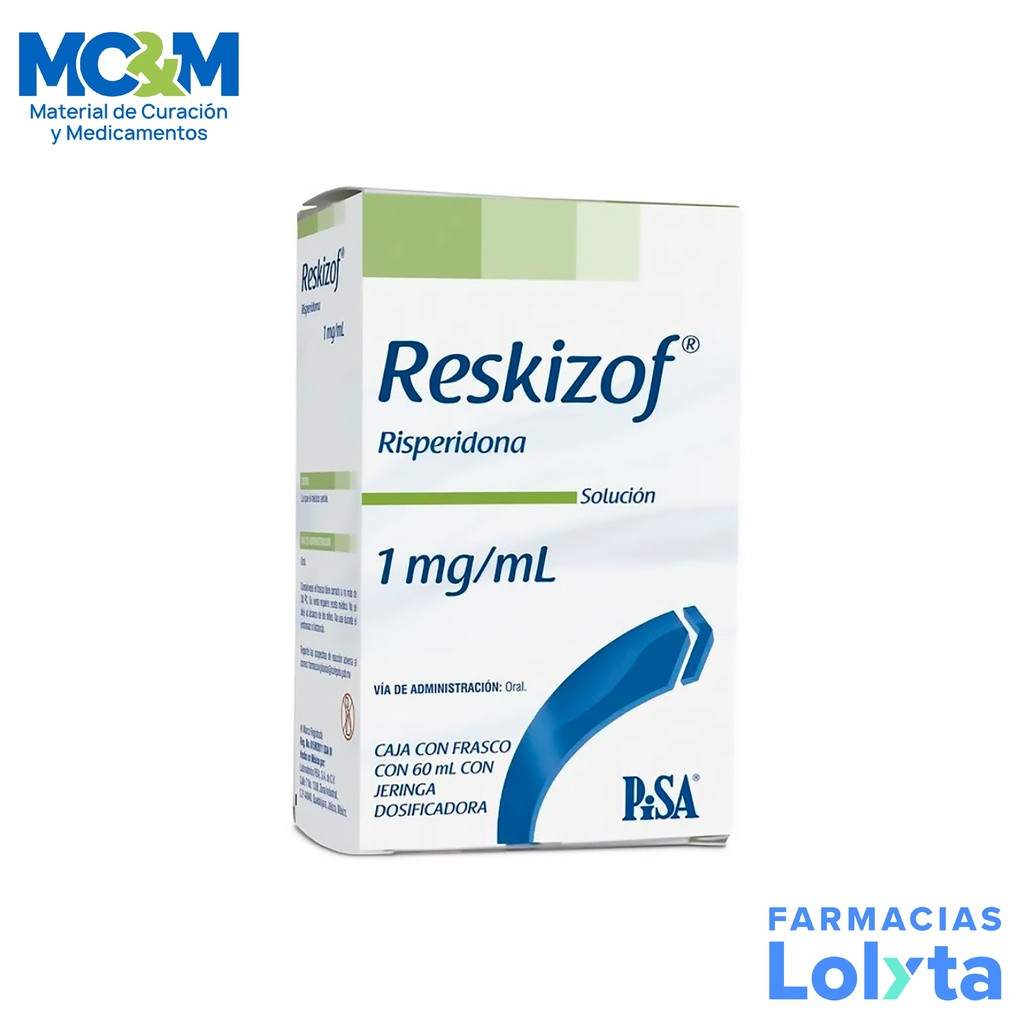 RISPERIDONA 1MG/ML SOL C/60 ML RESKIZOF LAB PISA