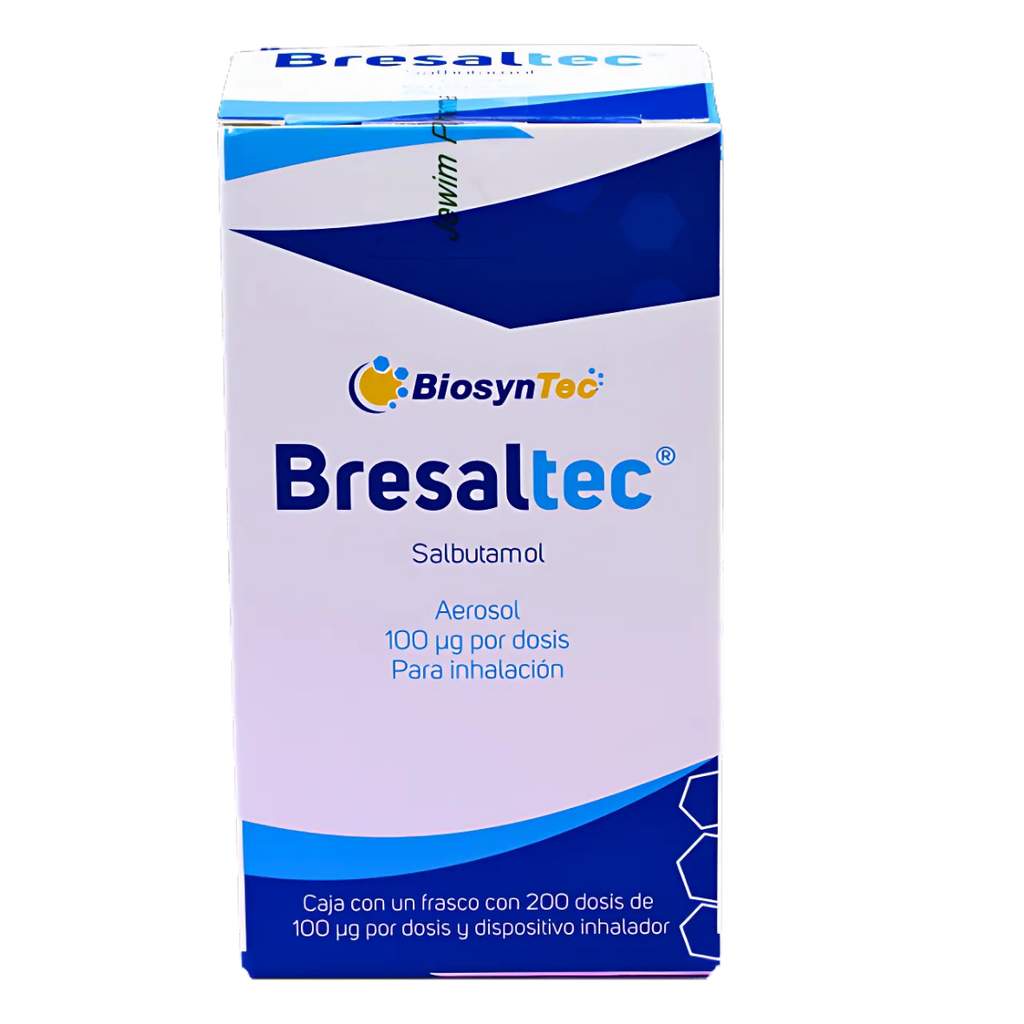 SALBUTAMOL AEROSOL PARA INHALACION 100 MCG C/200 DOSIS BRESALTEC AEROSOL LAB BIOSYNTEC
