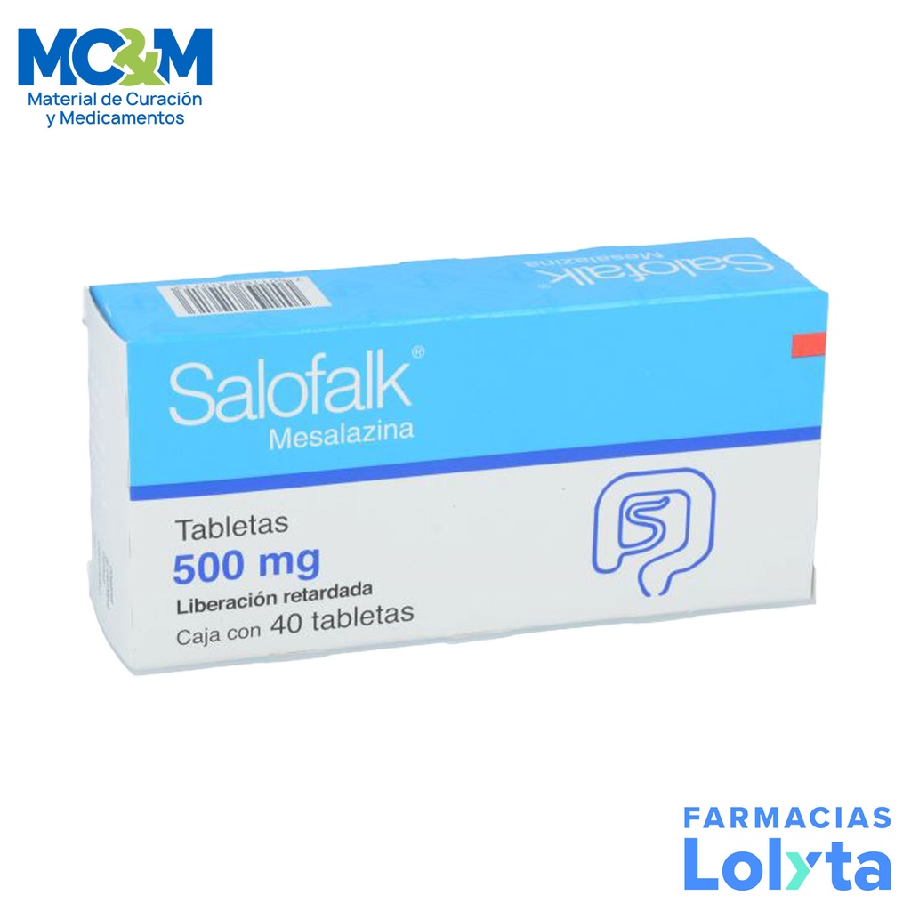 SALOFALK 500MG C/40 TAB MESALAZINA LAB SCHWABE