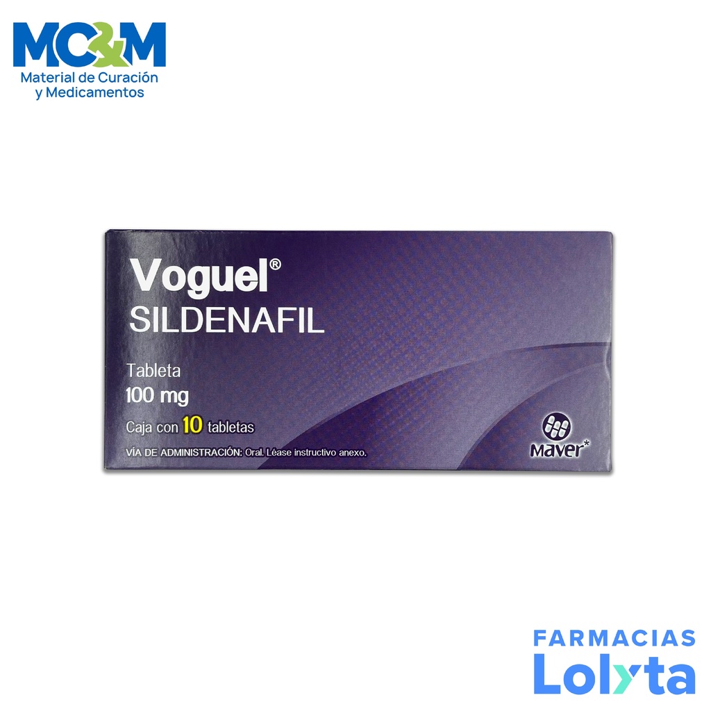SILDENAFIL 100 MG C/10 TAB VOGUEL LAB MAVER