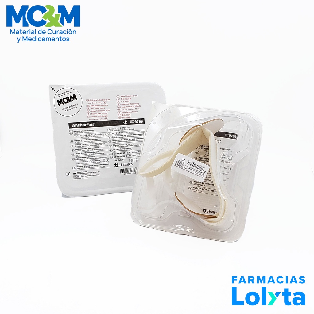 SUJETADOR PARA TUBO ENDOTRAQUEAL COD 9799 HOLLISTER