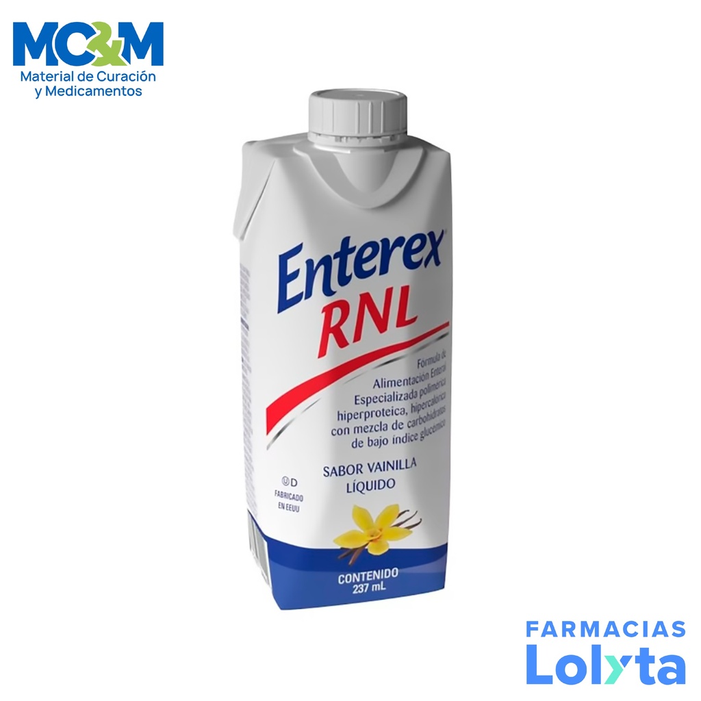 SUPLEMENTO ALIMENTICIO ENTEREX  RNL  VAINILLA 237ML LAB DIGRIF