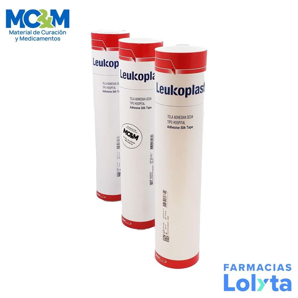 TELA ADHESIVA 2" 5 CM X 10 M TUBO C/6 PZAS LEUKOPLAST BSN