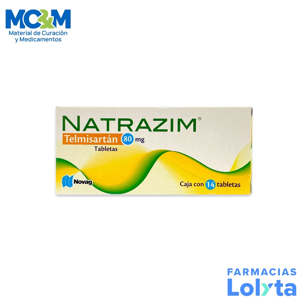 TELMISARTAN 80 MG C/14 TAB NATRAZIM LAB NOVAG