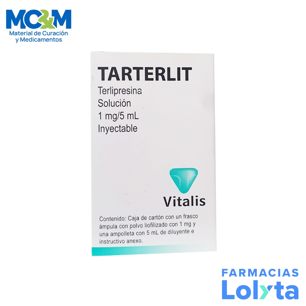 TERLIPRESINA SOL INY 1 MG/5 ML TARTERLIT LAB VITALIS