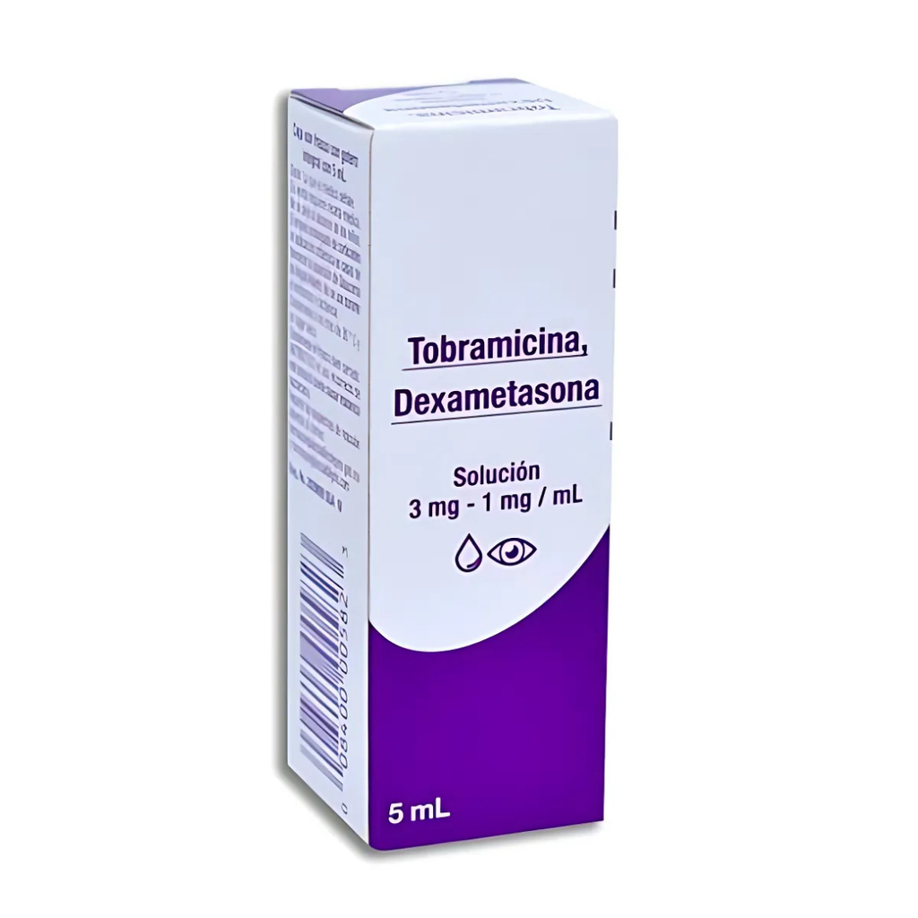 TOBRAMICINA DEXAMETASONA SOL OFTALMICA 3/1 MG/ML FCO GOTERO C/5 ML LAB GRIN