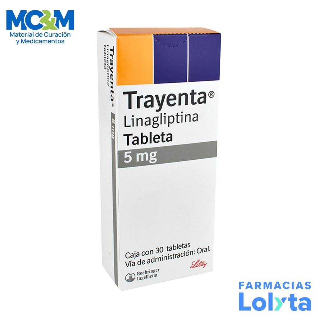 TRAYENTA 5 MG C/30 TAB LINAGLIPTINA LAB BOEHRINGER