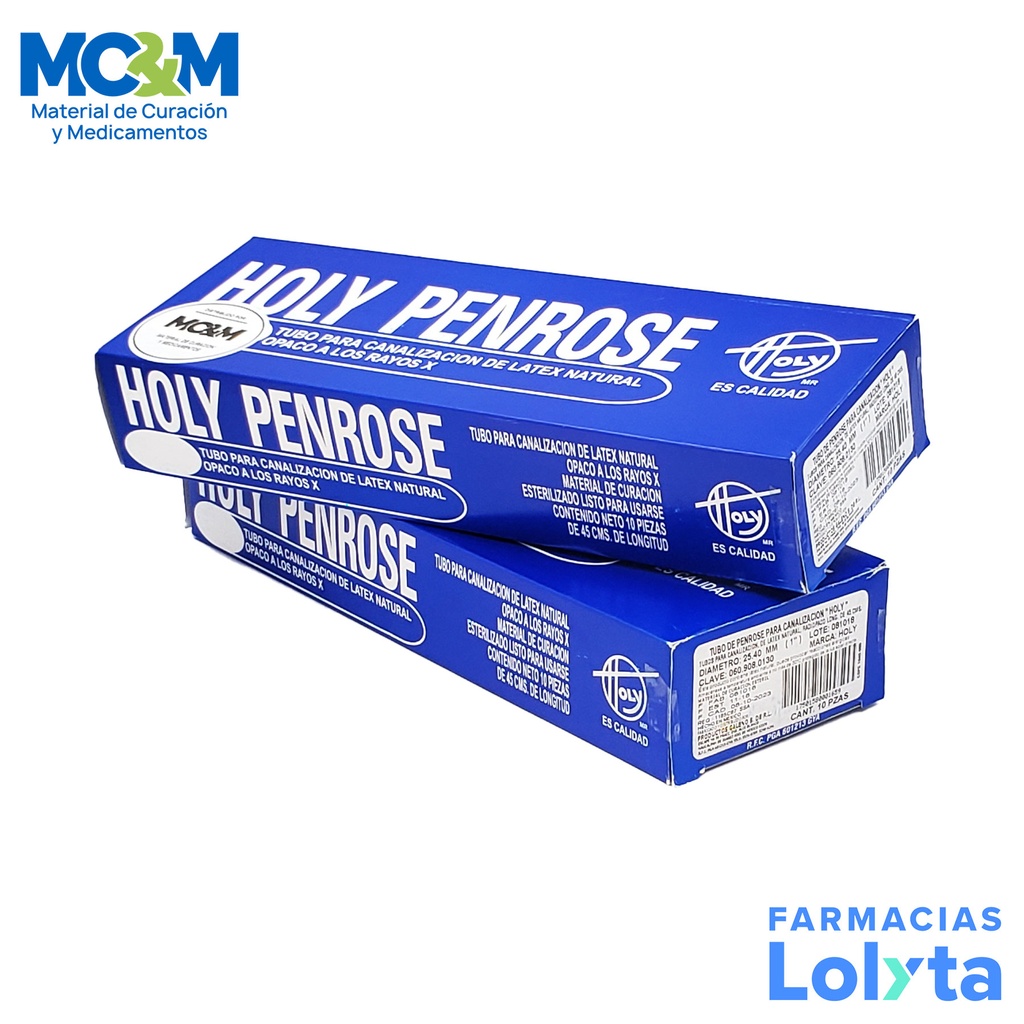 TUBO PEN ROSE DE 1" ESTERIL C/10 HOLY