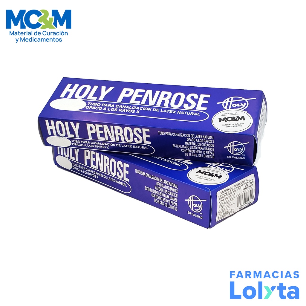 TUBO PEN ROSE DE 3/4 ESTERIL C/10 HOLY