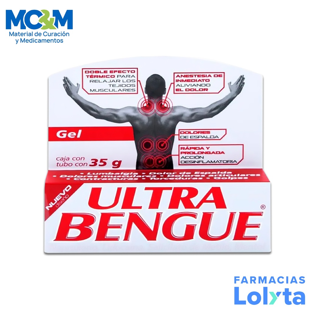 ULTRA BENGUE ROJO GEL C/35 GR LAB GENOMMA