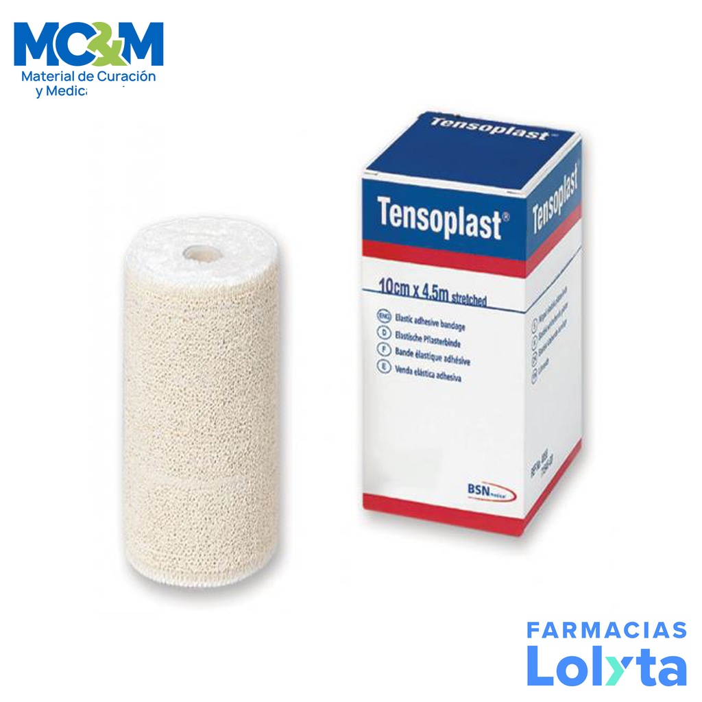 VENDA ADHESIVA TENSOPLAST 10 CM X 4.5 MT BSN