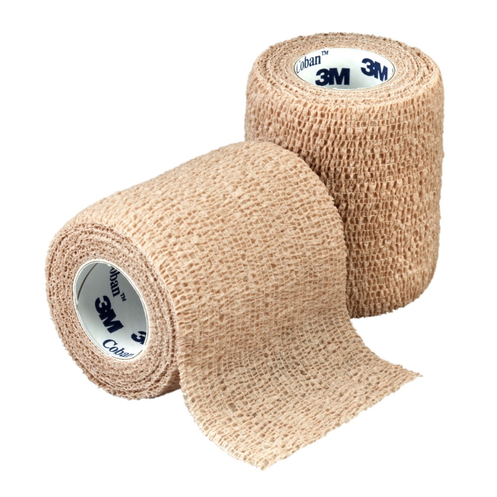 VENDA COBAN 4” 10 CM X 4.5 M AUTOADHERENTE COLOR PIEL REF 1584 3M