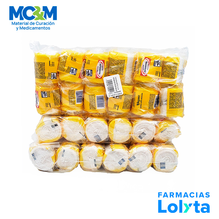 VENDA ELASTICA 5 CM X 5 M C/12 PZAS VENDALASTIC DEGASA 905050