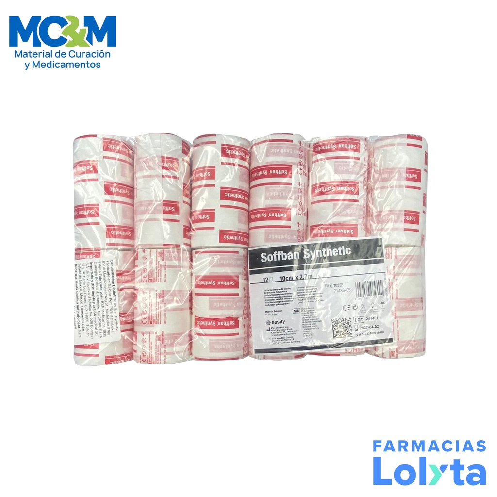 VENDA HUATA SINTETICA SOFFBAN 10CMX2.7M C/12 PZ REF 7032F/71486-05 BSN