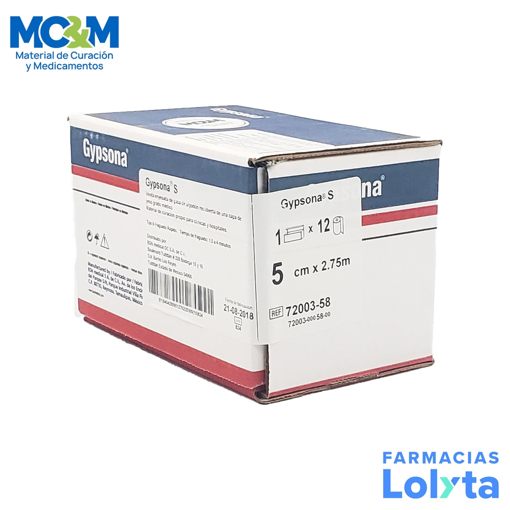 VENDA YESO 5CMX2.75MTS C/12 GYPSONA BSN