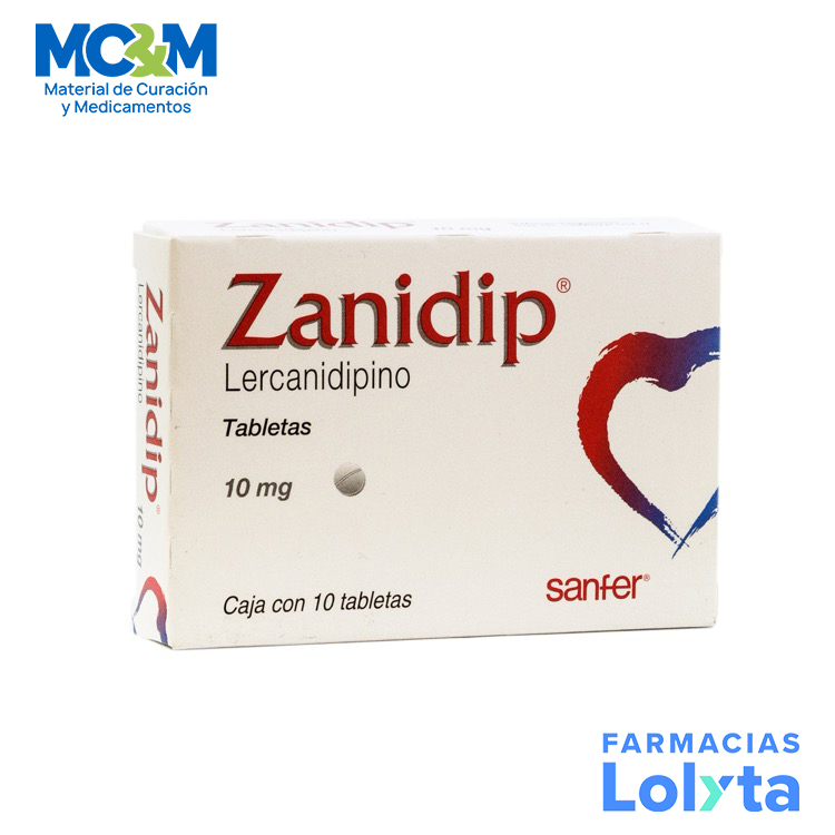ZANIDIP 10 MG C/10 TAB LERCANIDIPINO LAB SANER