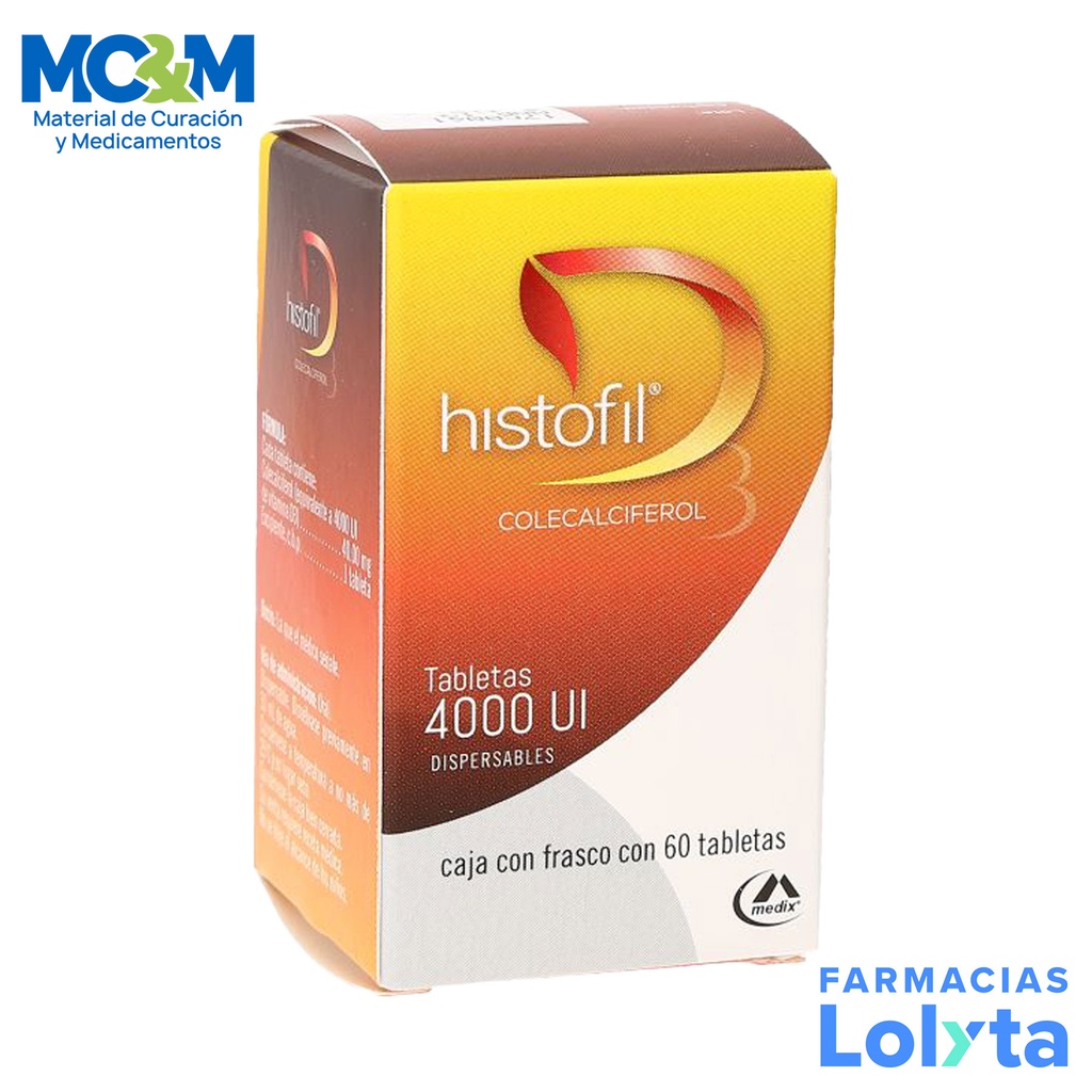 HISTOFIL 4000UI C/60 TAB COLECALCIFEROL LAB MEDIX