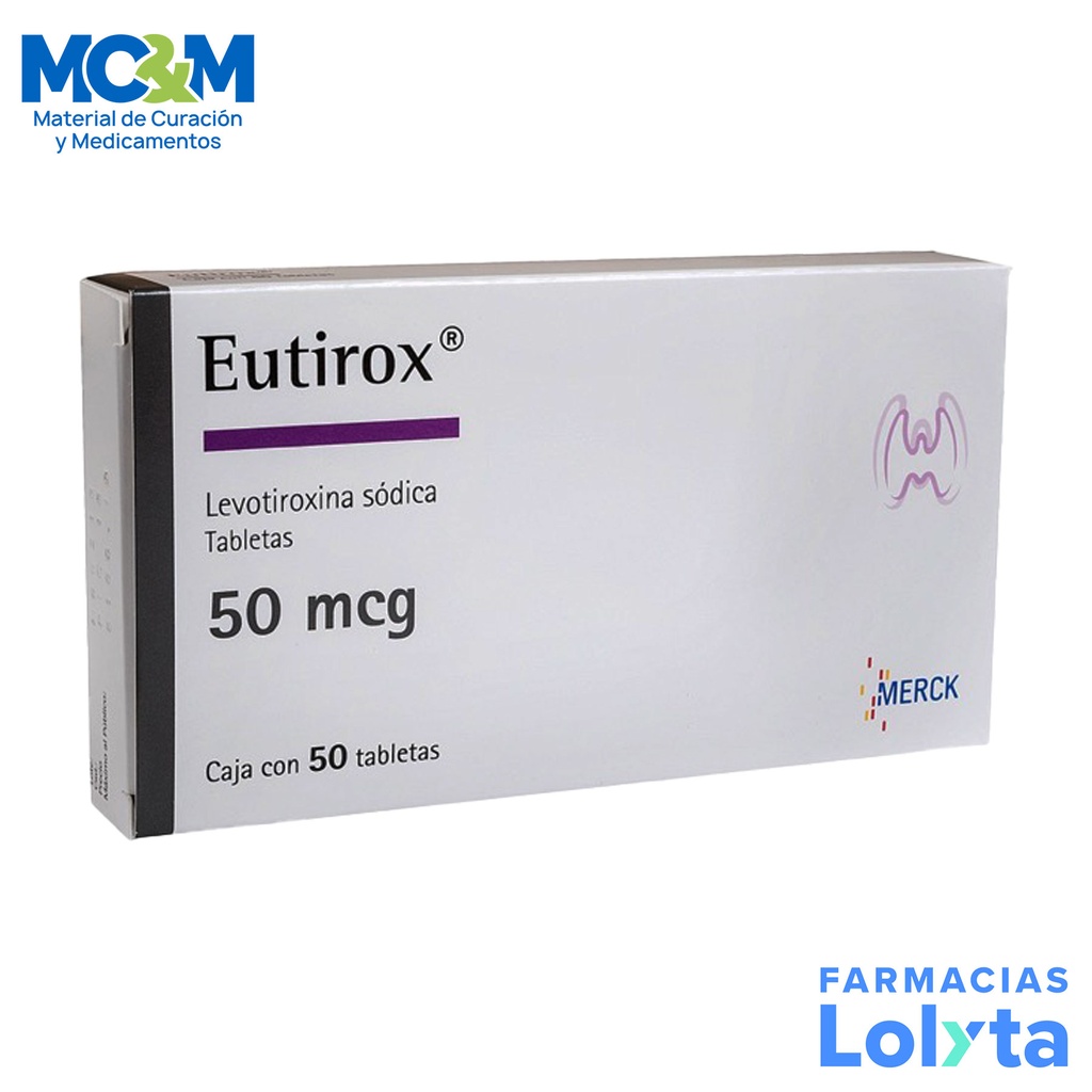 EUTIROX 50MCG C/50 TAB LEVOTIROXINA SODICA LAB MERCK