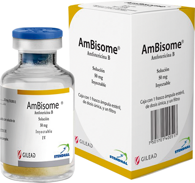 AMBISOME SOL INY 50 MG AMFOTERICINA B LIPOSOMAL LAB STENDHAL