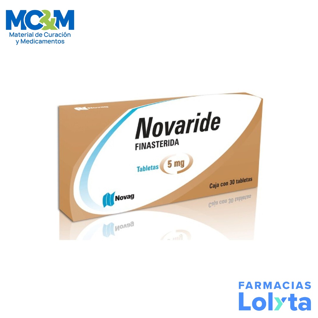FINASTERIDA 5 MG C/30 TAB NOVARIDE LAB NOVAG