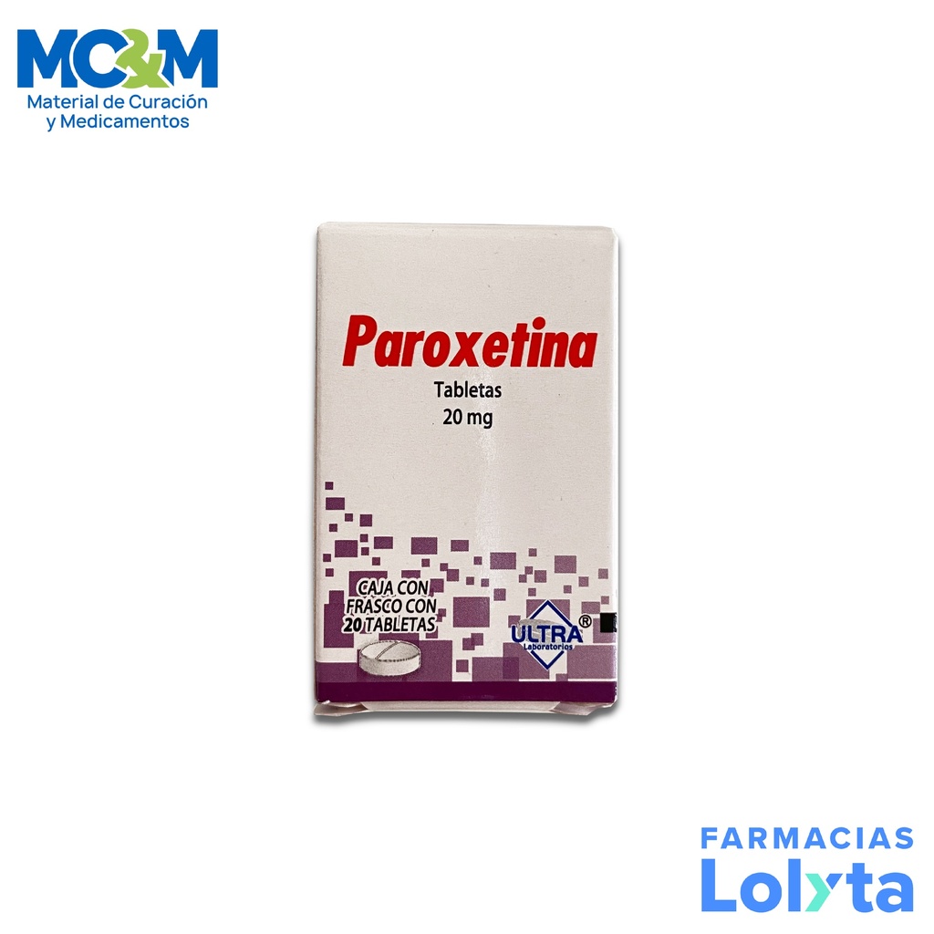 PAROXETINA 20 MG C/20 TAB LAB ULTRA