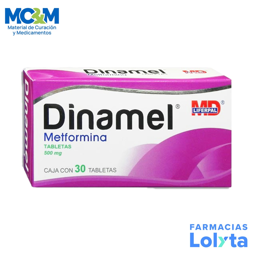 METFORMINA 500 MG C/30 TAB DINAMEL LAB LIFERPAL MD