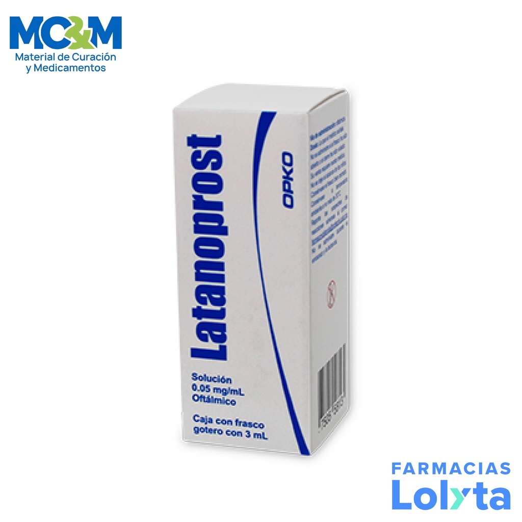 LATANOPROST SOL OFTALMICA 0.05MG/ML C/3ML LAB OPKO