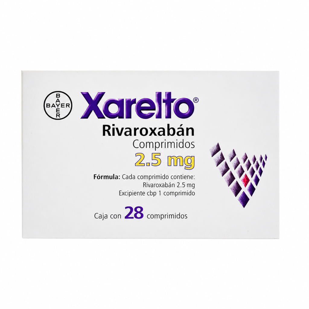 [1250] XARELTO 2.5 MG C/28 COMPRIMIDOS RIVAROXABAN LAB BAYER